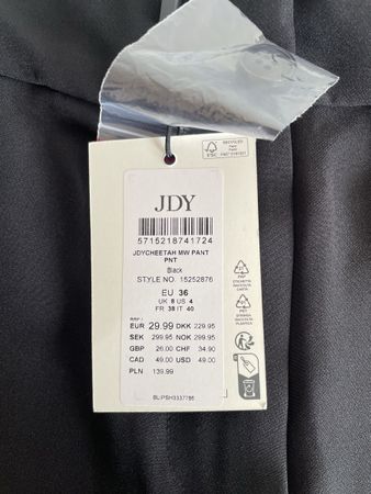 Pantalon noir JDY neuf avec étiquette, taille 36 / S 🖤