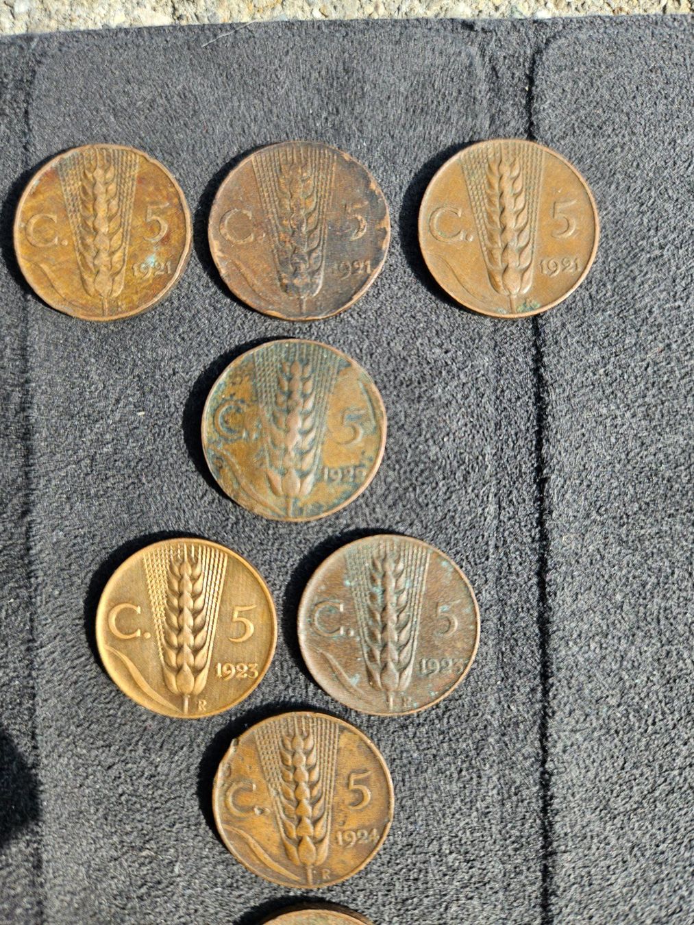 Tutti le monete: 5 Cent, Italien, 1921-1935,  Lot – Usato da wolfhausen venduto da Pgodi 1