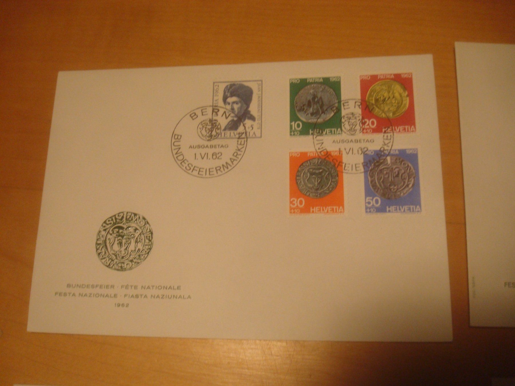 Tutti i francobolli: PP 1962-3-4-5 FDC RR‪ – Usato da Gordola venduto da Polentaefung 1