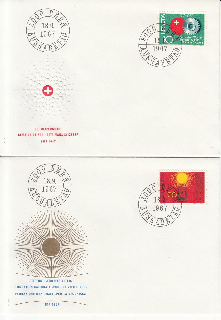 Tutti i francobolli: SBK 449 - 452 FDC einzeln – Usato da Bürglen TG venduto da StampGraf 1