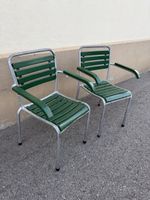 2 Stuehle Gartenstuhl Alu gruen gebraucht