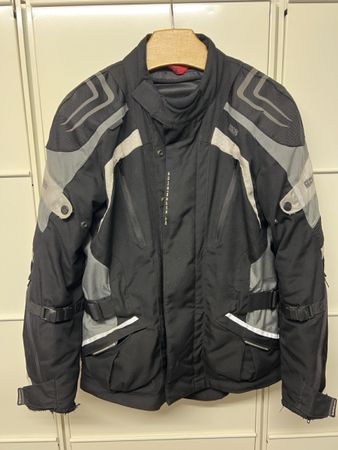 IXS Motorrad-Kombi schwarz grau Textil