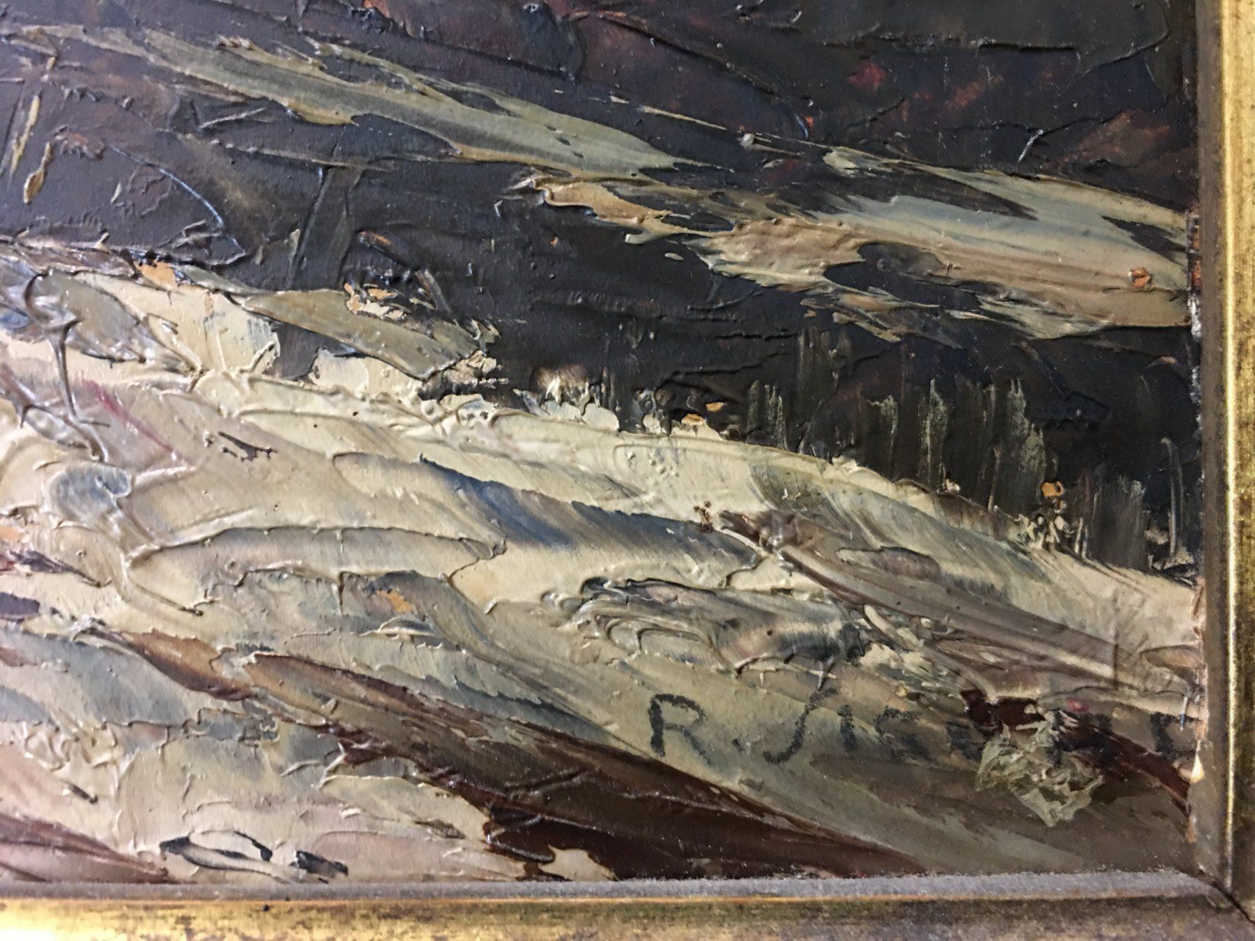 Gemälde: Oelgemälde - sehr alt / 99 x 79cm – Gebraucht aus Oftringen von Vucki 1
