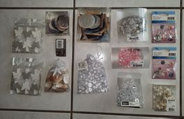 Deko Bastel Artikel (Muscheln, Steine, Girlanden, …) - Neu
