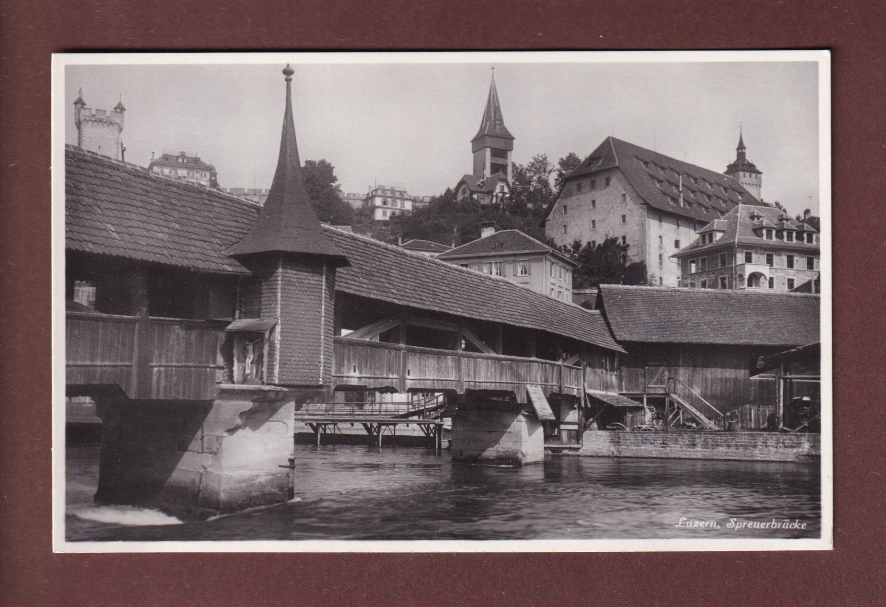 Cartoline postali: LUZERN - Spreuerbrücke – Usato da Pully venduto da nicecards-shop