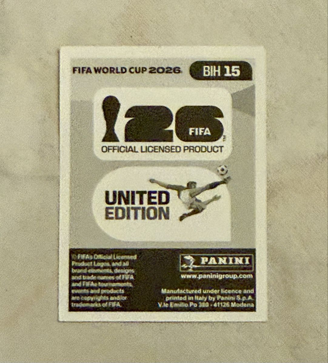 Panini Carte collezionabili: Panini WM 2026!!! BIH 15 – Nuovo (secondo la descrizione) da Oberentfelden venduto da NunoLouro 1