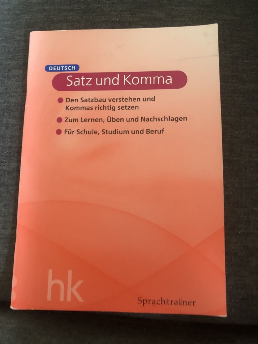 Libri: Buch/Heft Satz und Komma , Deutsch – Usato da Balsthal venduto da Katzenfan99