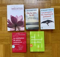 Lot de 5 livres bien-être & méditation - en français