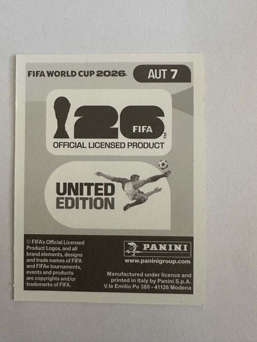 Panini Carte collezionabili: Panini Sticker WM 2026 AUT 7 Stefan Posch – Nuovo (secondo la descrizione) da Herisau venduto da Ballenberger 1