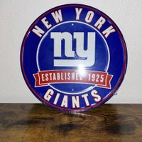🏈 NFL New York Giants Schild (Ø 30cm) (Lizenziert & OVP)