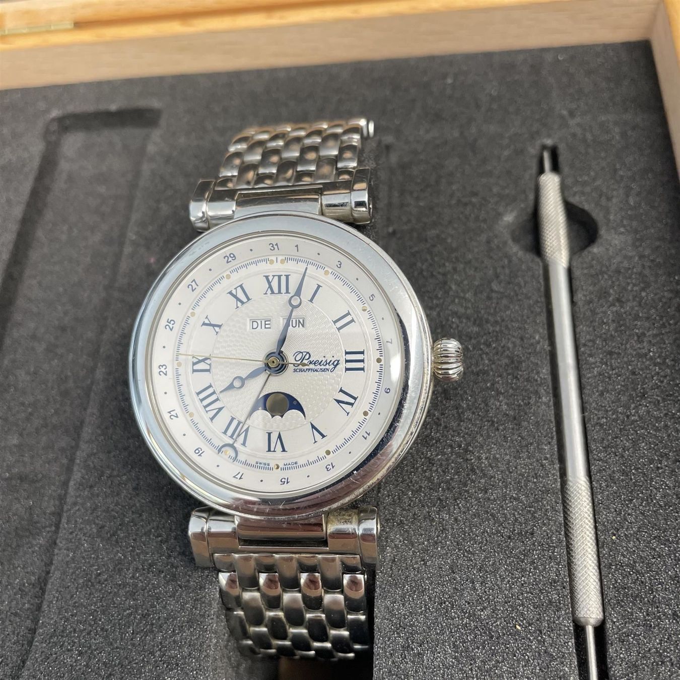 Orologi: Preisig Schaffhausen Aut. Mondphase Tag – Usato da St. Margarethen TG venduto da rattrapante