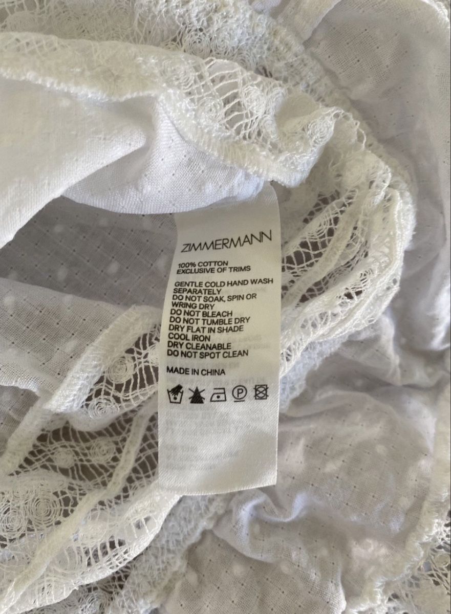 Zimmermann Blusen: Zimmermann Bluse weiss Grösse 2 - 100% Baumwoll – Neu (gemäss Beschreibung) aus Zug von Se_wb5d 3