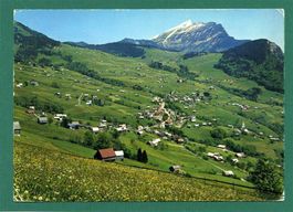 Kurort Amden mit Leistkamm, 1974, gelaufen, Grossformat