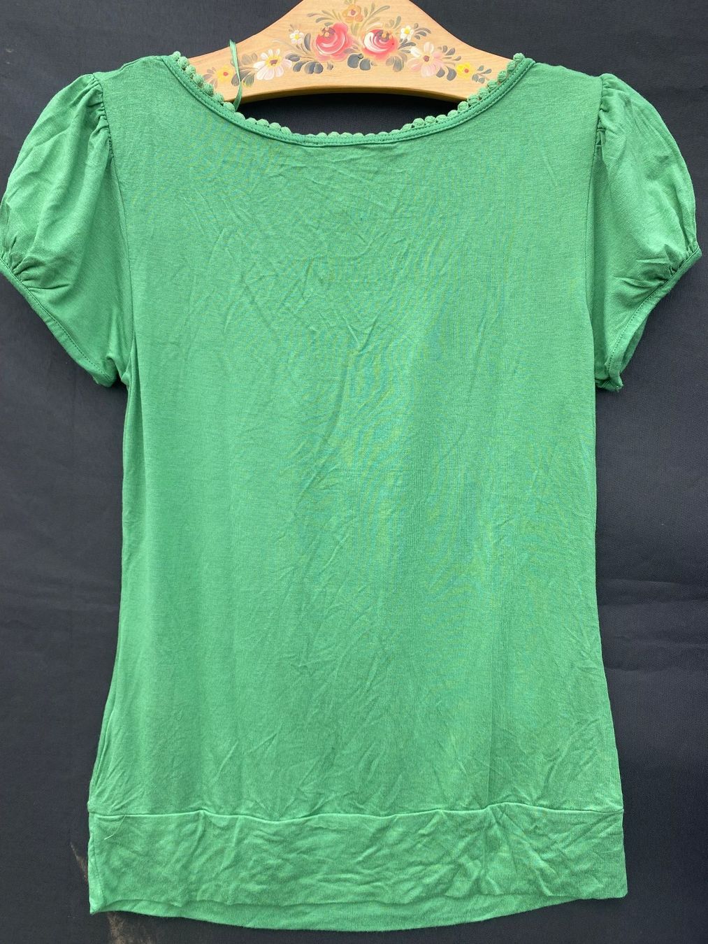 H&M T-shirt: H&M Shirt, flaschengrün, Gr.S – Usato da Arni AG venduto da Mimo007 1