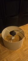 Large Beige/Taupe Drum Pendant Lampshade with Cable & Bulb H