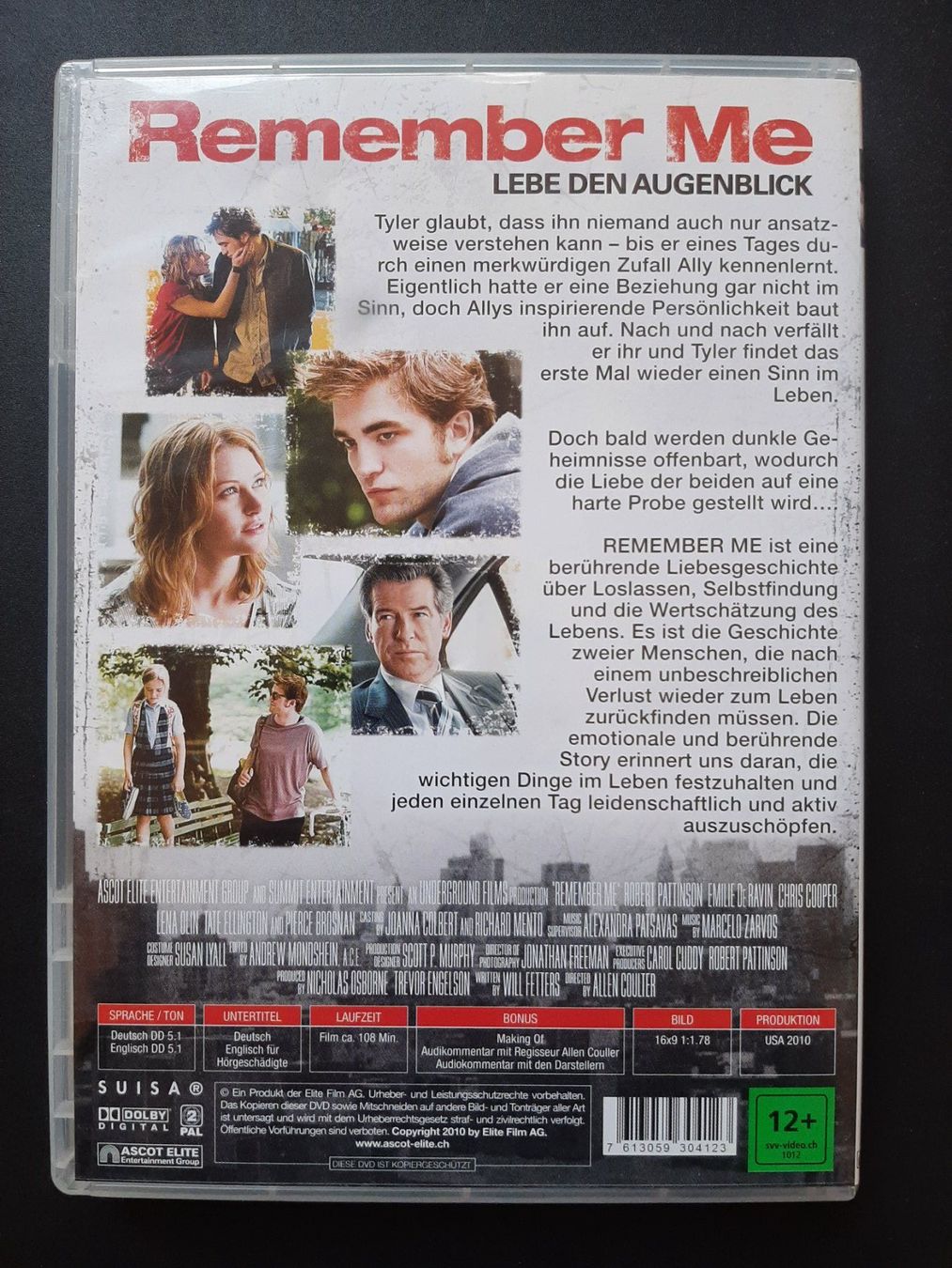 Tutti i DVDs: DVD "Remember Me/Lebe den Augenblick", mit Pierce Brosnan – Usato da Basel venduto da DavidAusBasel 1