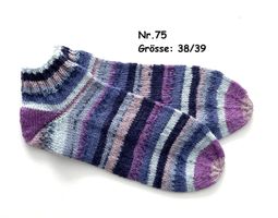 Sneaker - Socken handgestrickt  Gr.38/39  Nr.75
