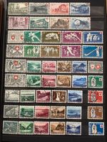 Schweiz 1948-1957 Pro Patria Sammlung gestempelt vollständig