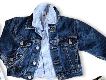 Kinder Jeansjacke mit Hemd, Gr. 80