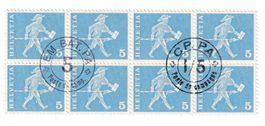 Soldaten Briefmarke** 2 verschiedene Stempel