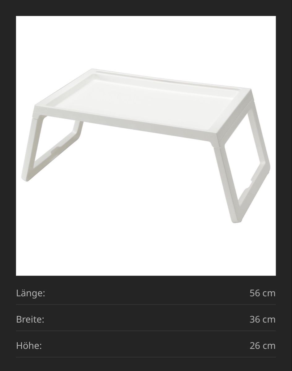 Ikea Servierplatten: Bett-Tablett IKEA Klipsk weiss – Gebraucht aus Kreuzlingen von Ben.Lan 5