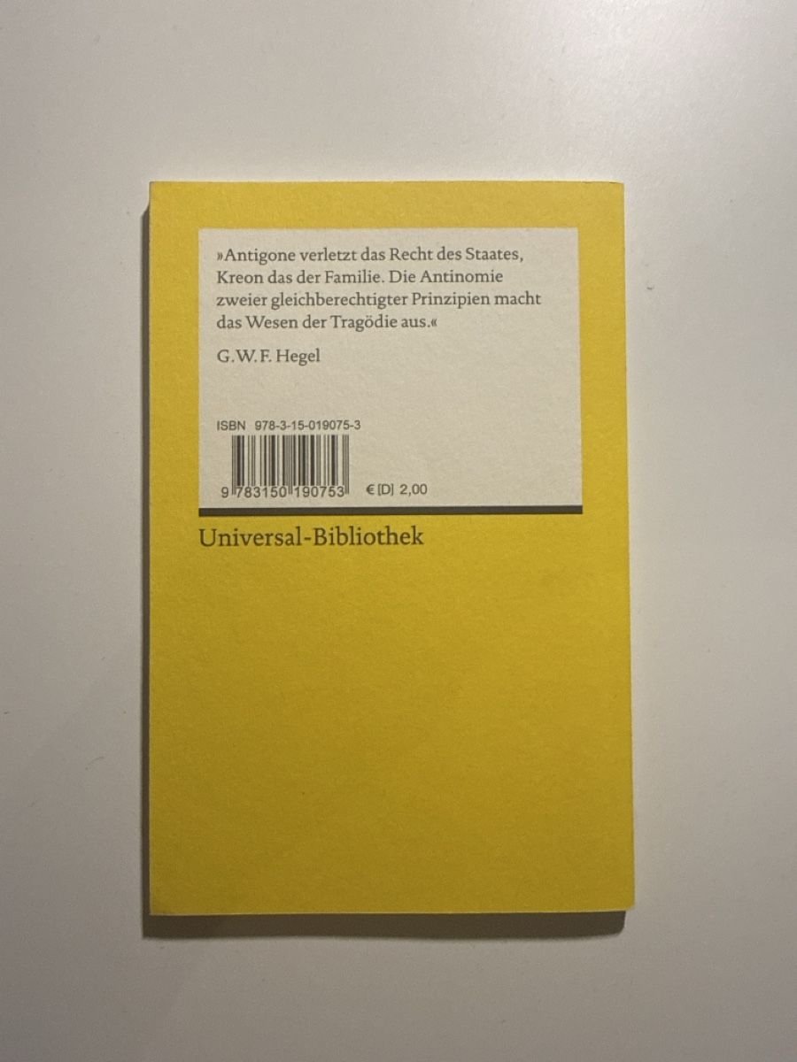 Libri: Antigone – Usato da Schlieren venduto da sharu_02 1