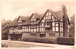 3 uralte Ansichtskarten ENGLAND, u.a. SHAKESPEARE