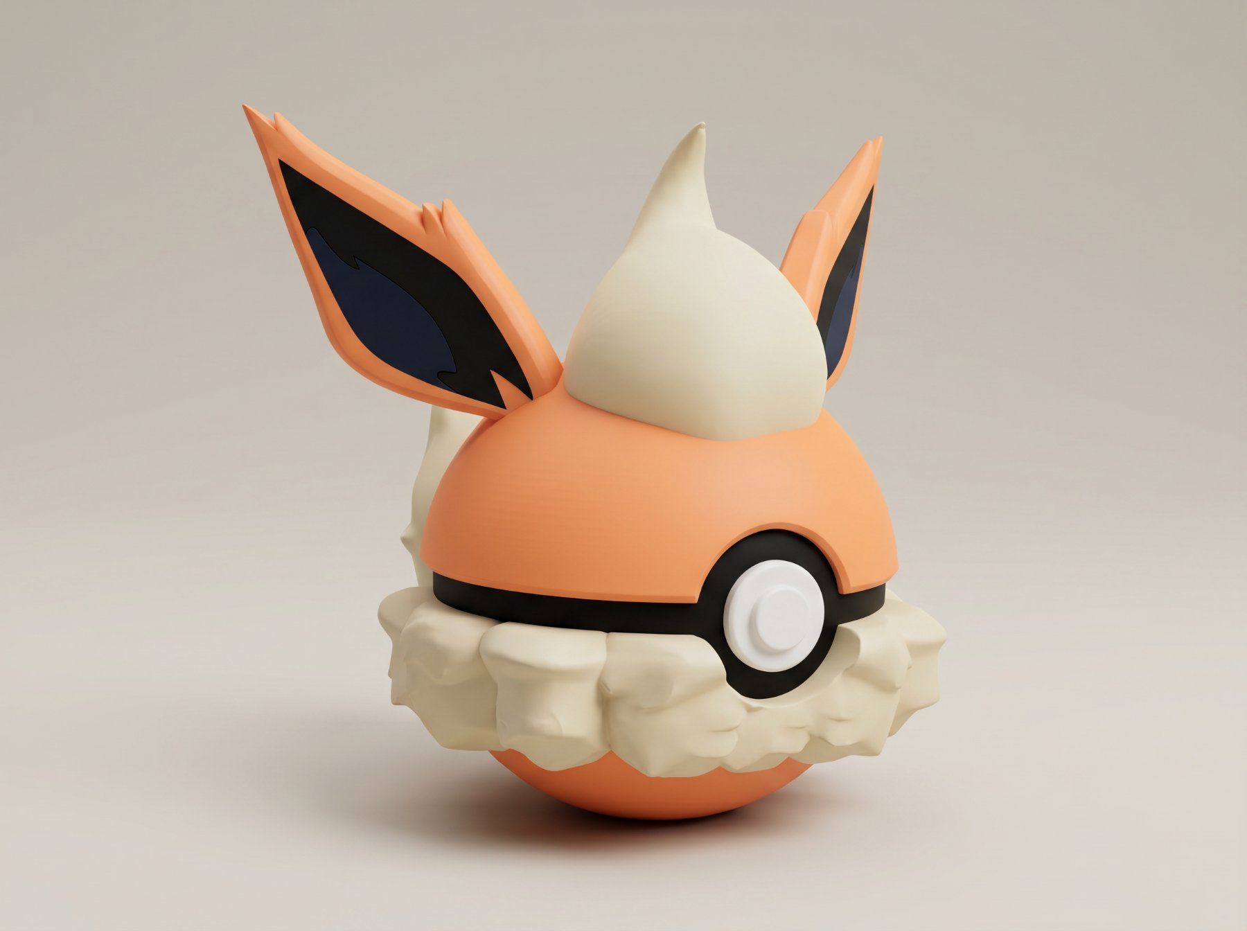 Statuette: Pokeball Flareon - 3D Printed – Nuovo (secondo la descrizione) da Ligornetto venduto da Nero_Forma_3D