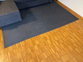 Blauer Teppich 160/230 (Morum Ikea)