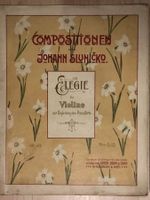 Musiknoten: Jan Sluničko, Elegie für Violine op. 40
