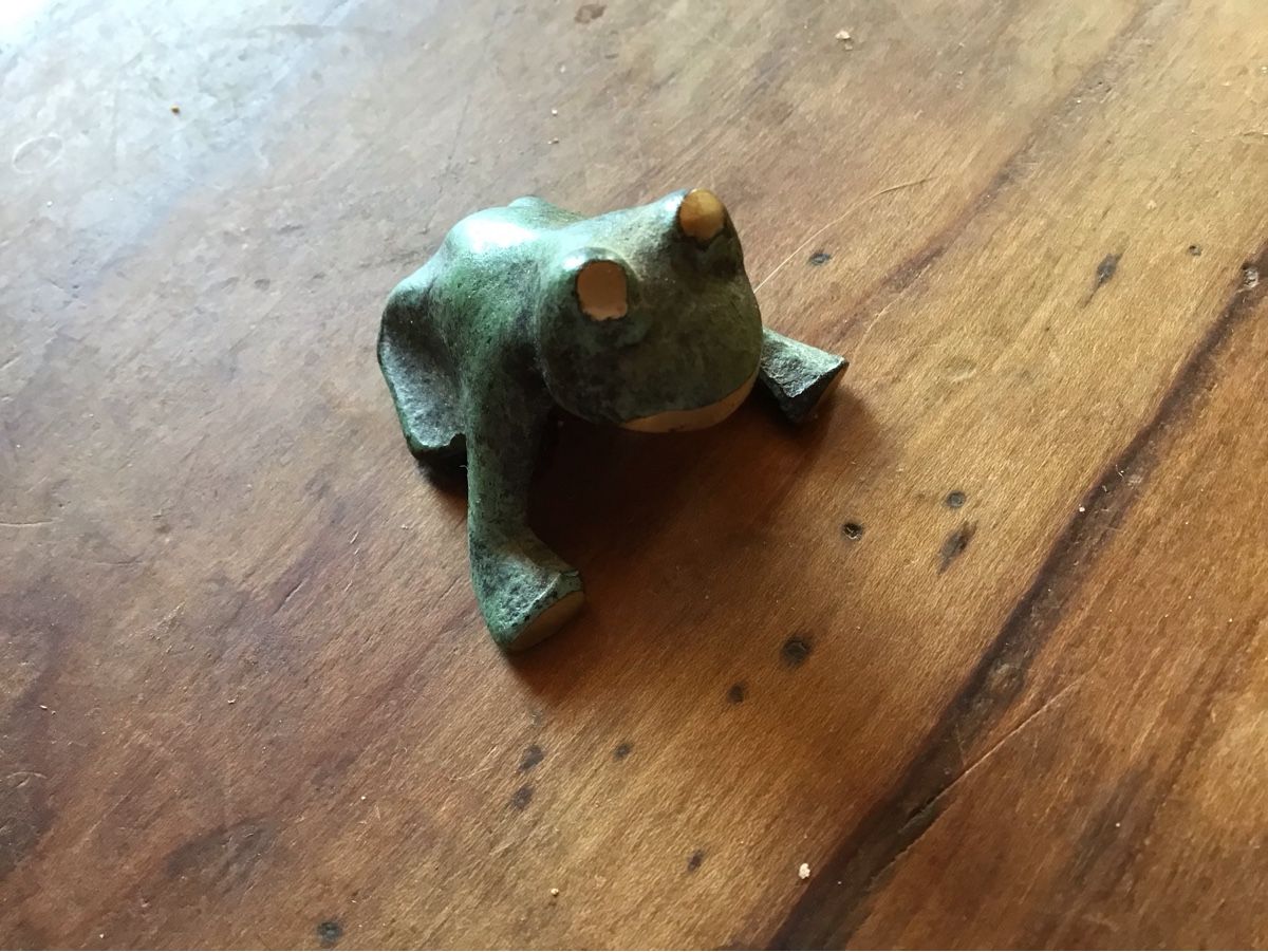 Sculture & Statue: Alter kleiner Bronze Frosch – Usato da St. Gallen venduto da Goldlilly 3