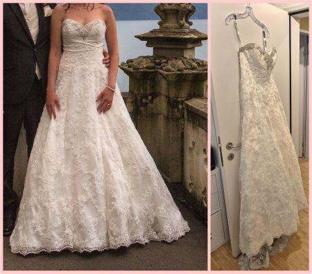 Hochzeitskleid A-Linie (David Tutera for Mon Cheri) Gr.36/38