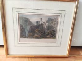 Schloss Falkenstein Solothurn Lithografie