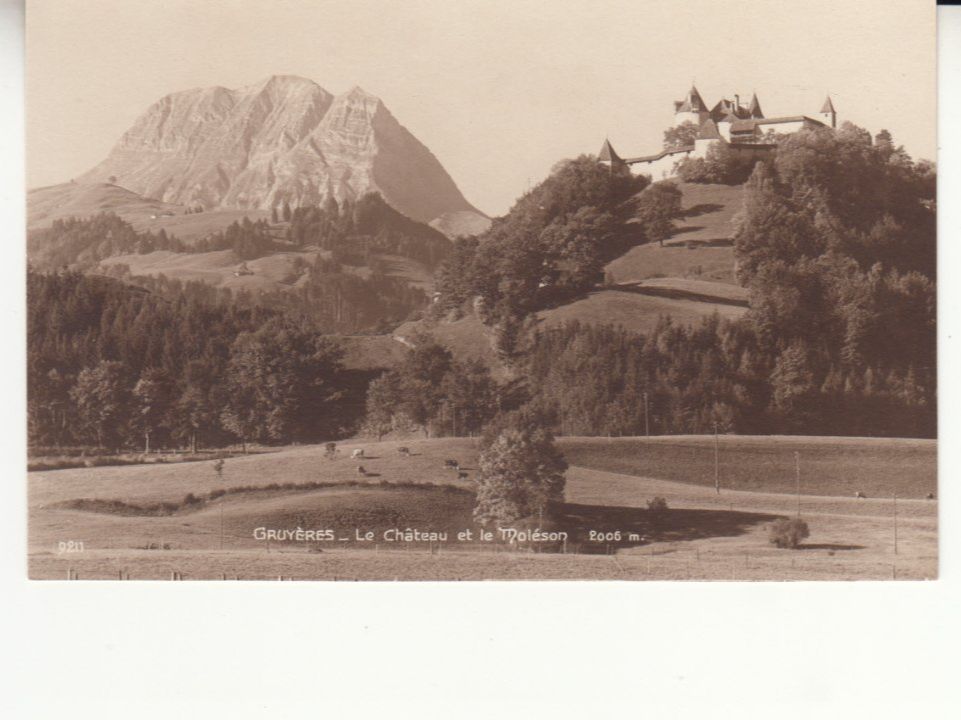 Cartoline postali: Gruyères ca. 1920 – Usato da Bürglen TG venduto da StampGraf