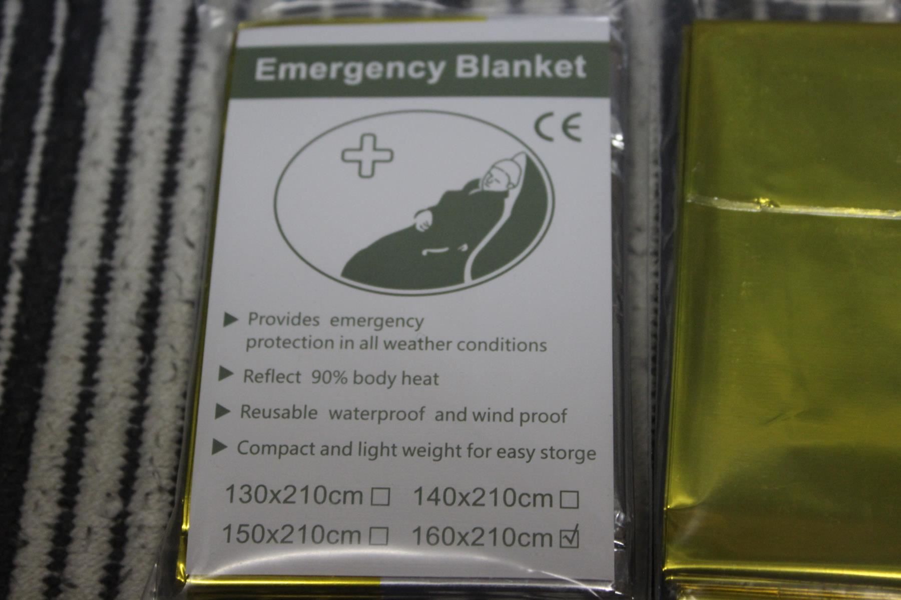 Coperte: Decke Rettungsdecken Rettungsfolie 2pic – Nuovo (secondo la descrizione) da Kirchdorf AG venduto da Aarereussshop 4
