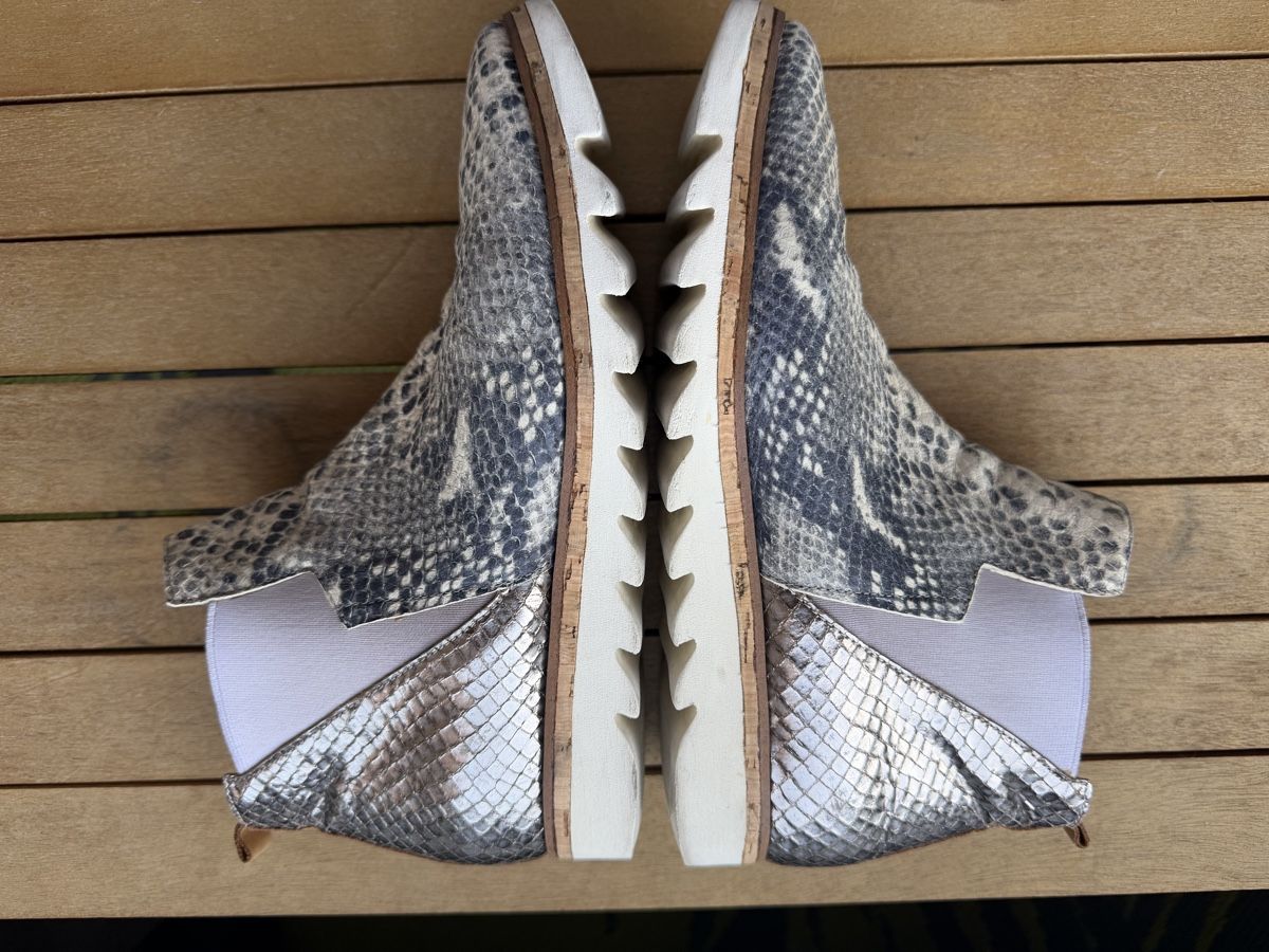 Scarpe da donna: Stiefeletten im Schlangenleder-Look, Grösse 38 – Usato da Basel venduto da Ksjusha 5
