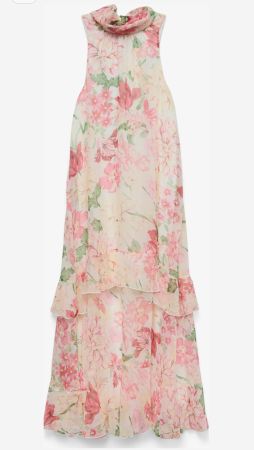 Langes Sommerkleid Blumenmuster neu gr. 38