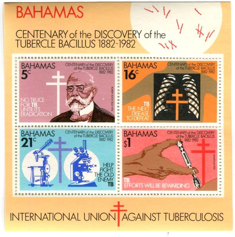 Alle Briefmarken: Block "Tuberkulose". Bahamas – Neu und originalverpackt aus Basel von Butsch5