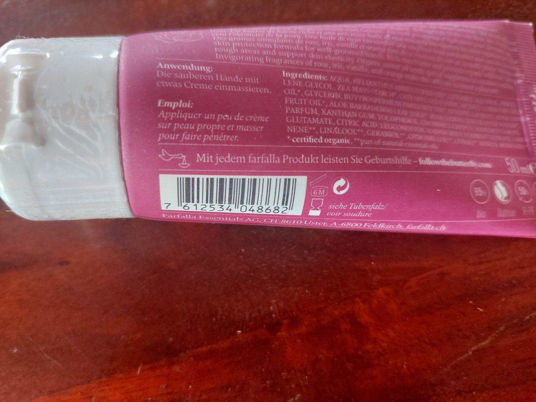 Farfalla Feuchtigkeitspflege: Farfalla Handcreme Hippie Rose 50ml – Neu und originalverpackt aus Beckenried von Havacola 6