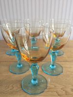 Six verres à eau en cristal anciens "George Sand" (XIXème)