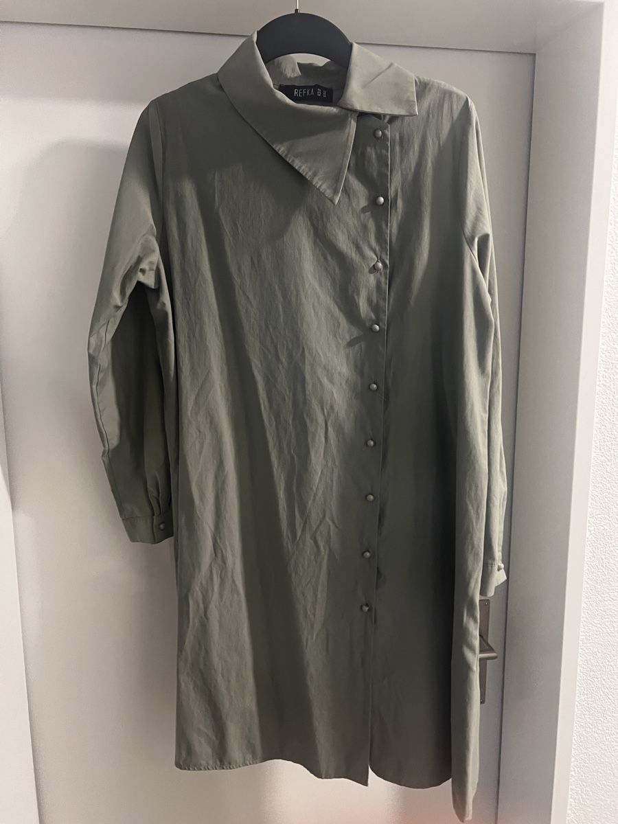 Tuniche: Schickes Hemdblusenkleid Gr. 42 REFKA grün/mint – Nuovo (secondo la descrizione) da Hölstein venduto da SelcCe