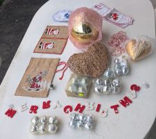 Weihnachtsdeko Set: Kugeln, Girlande, Sack - Komplett!