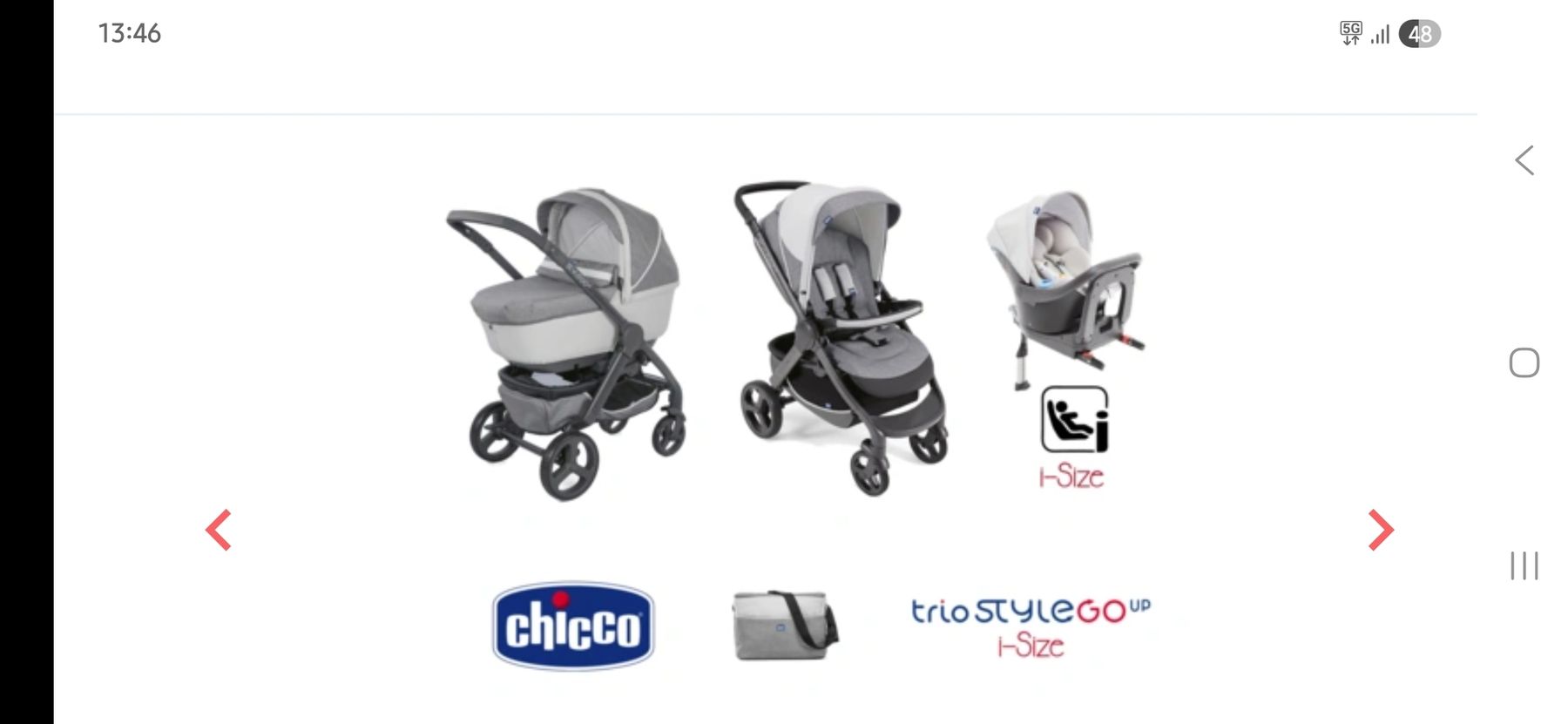 Chicco Carrozzine: Poussette trio style go up i-size chicco – Usato da Fribourg venduto da Margarida_89