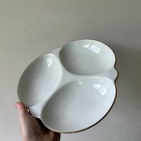 Royal Worcester Porcelain Snack Dish, Clover tray