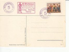 Kommandostäbe Wi 55 auf PK Wi 24 mit Sonderstempel