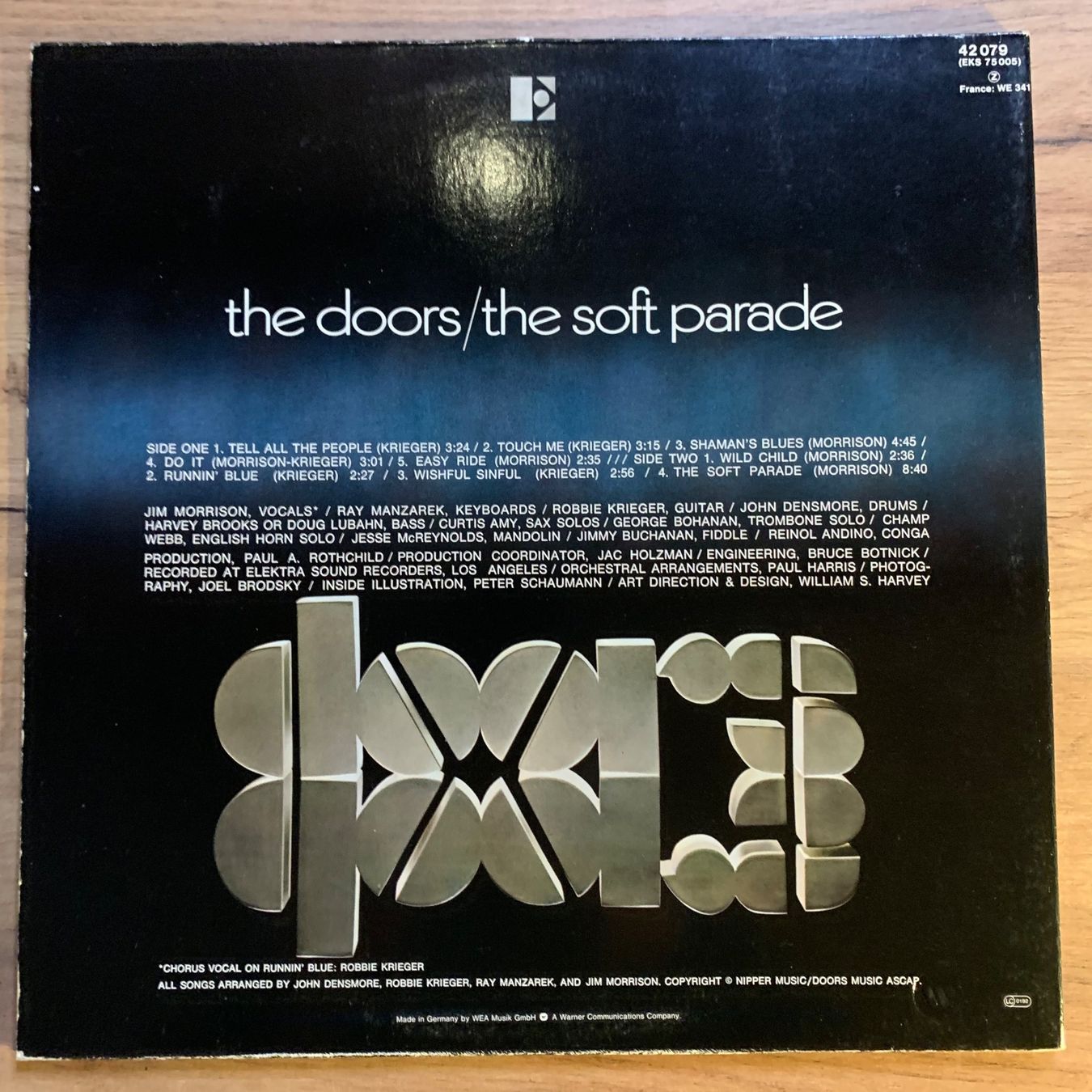 Dischi in vinile: THE DOORS - THE SOFT PARADE...RE UK...EX/VG – Usato da Gals venduto da Diskopatshop 1