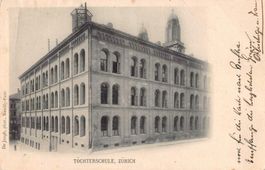 Gruss aus Zürich - schöne Ansichtskarte: TÖCHTERSCHULE