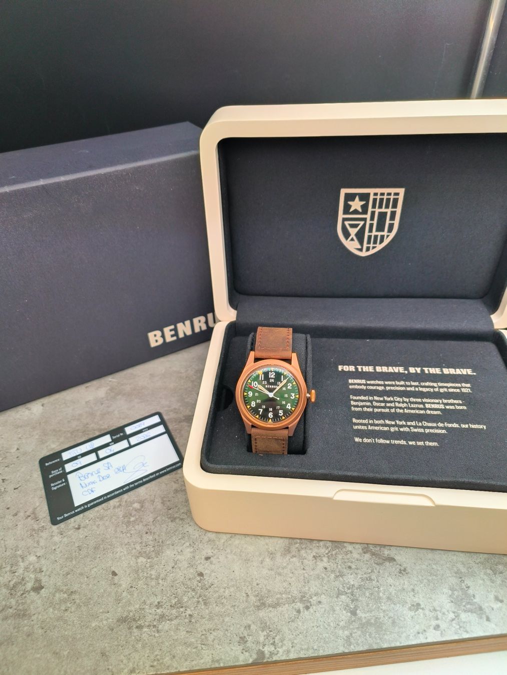 Orologi: Benrus – Nuovo e nell'imballaggio originale da La Chaux-de-Fonds venduto da curtitswisswatches 1