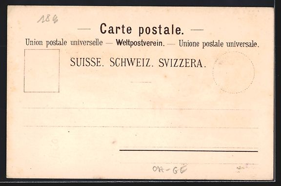 Ansichtskarten: Litho Geneve, Exposition Nationale Suiss – Gebraucht aus Berlin von bartko-reher 1