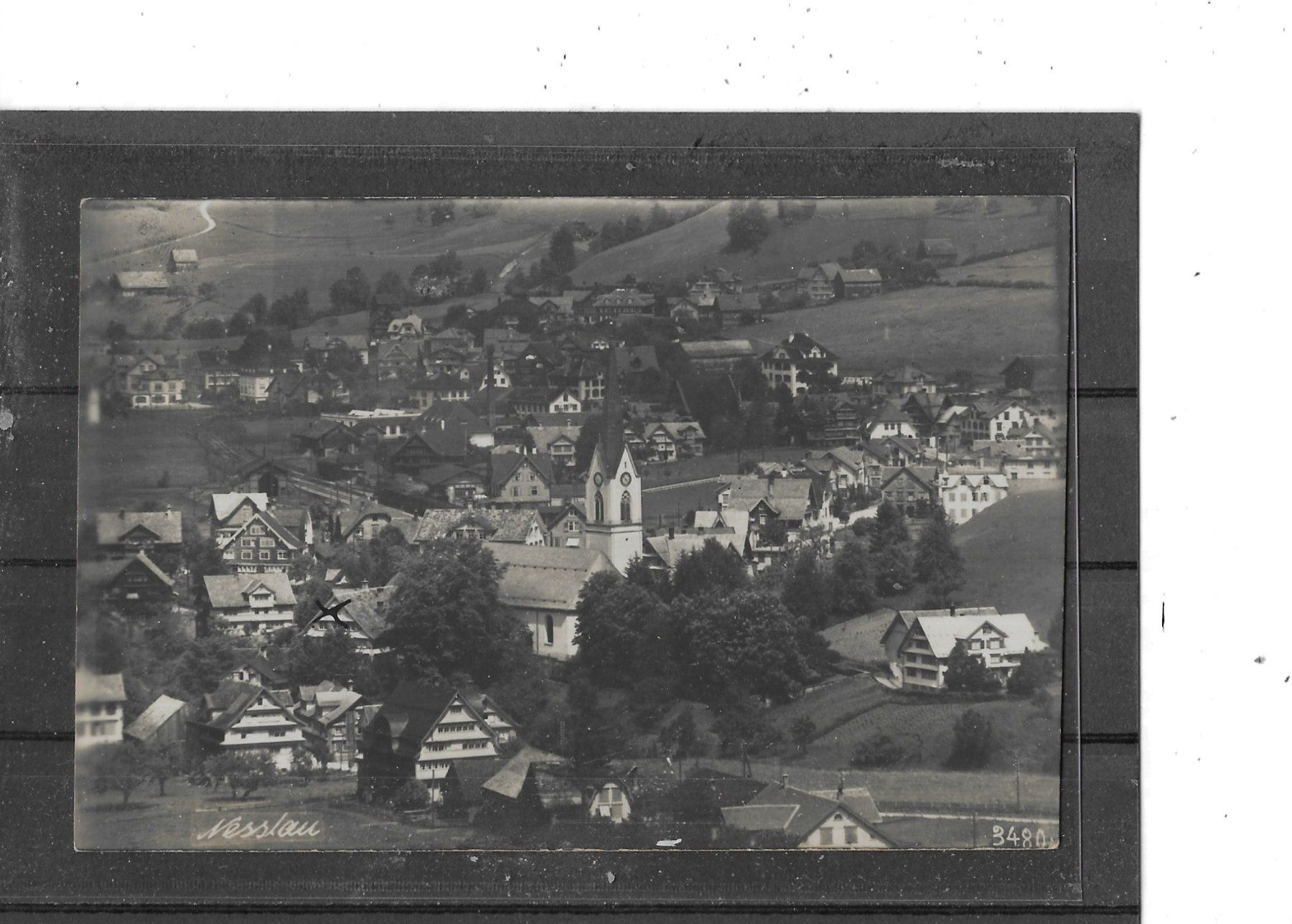 Ansichtskarten: SG Nesslau 1928 – Gebraucht aus Schocherswil von Wilare